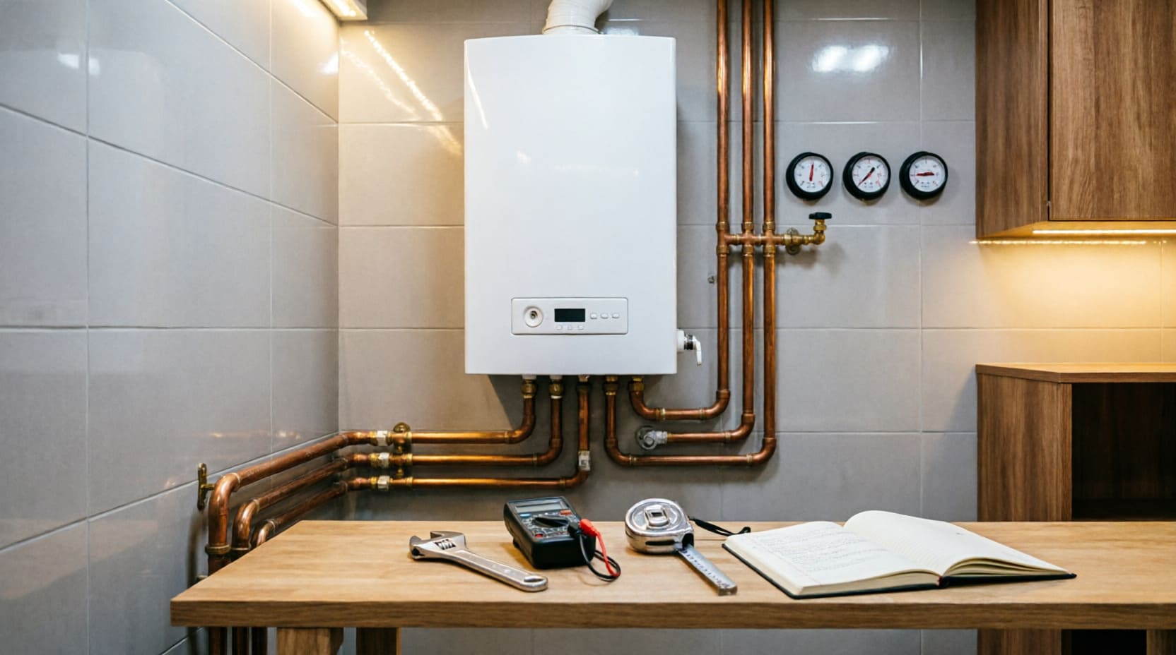 Монтаж котла